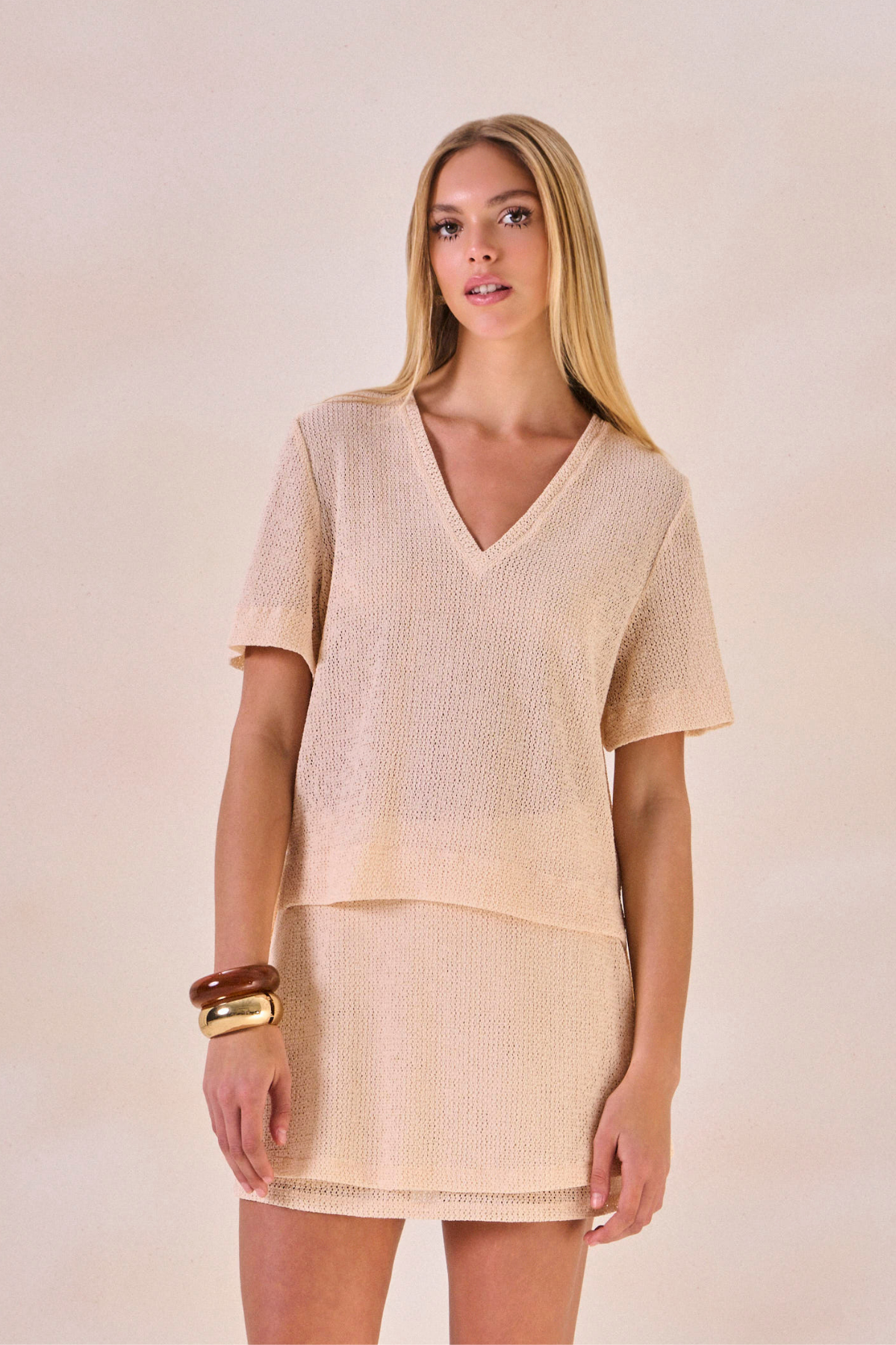 Blusa Biena Areia