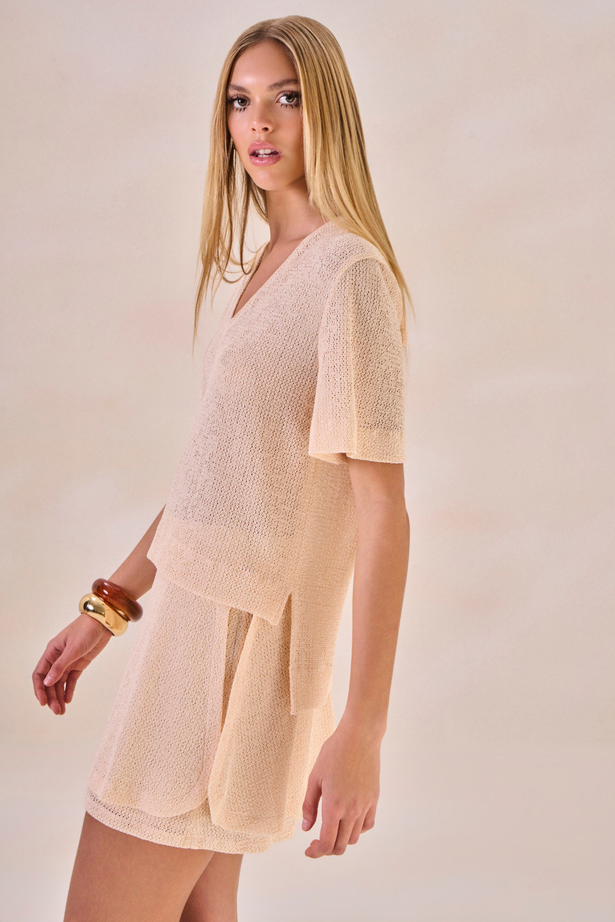 Blusa Biena Areia