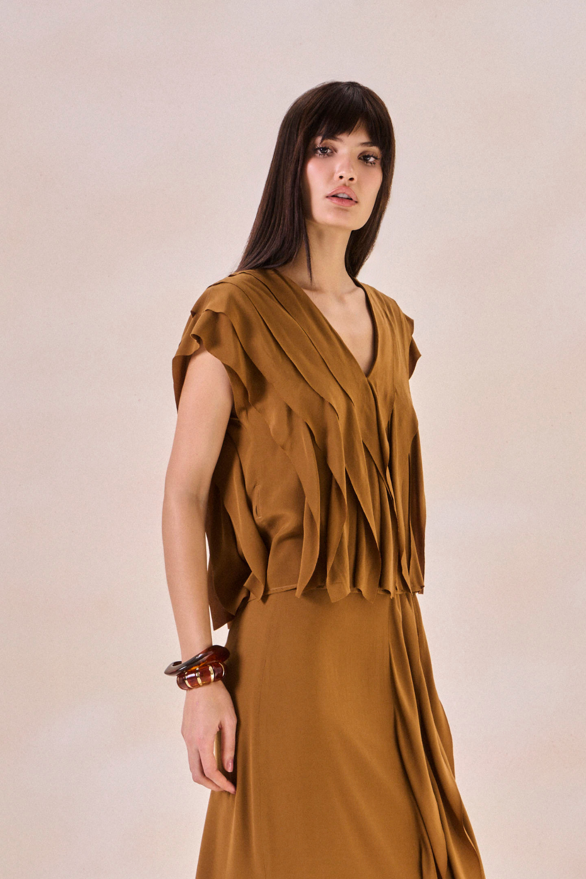 Blusa Waves Margot Demerara