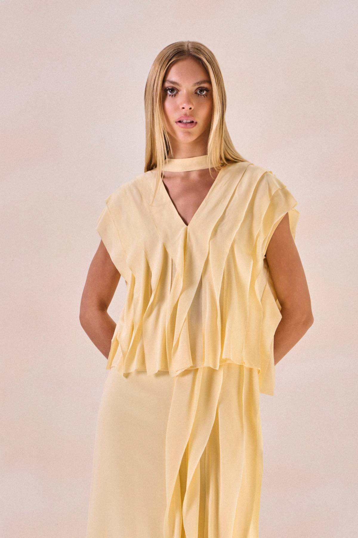 Blusa Waves Margot Amarelo Pó