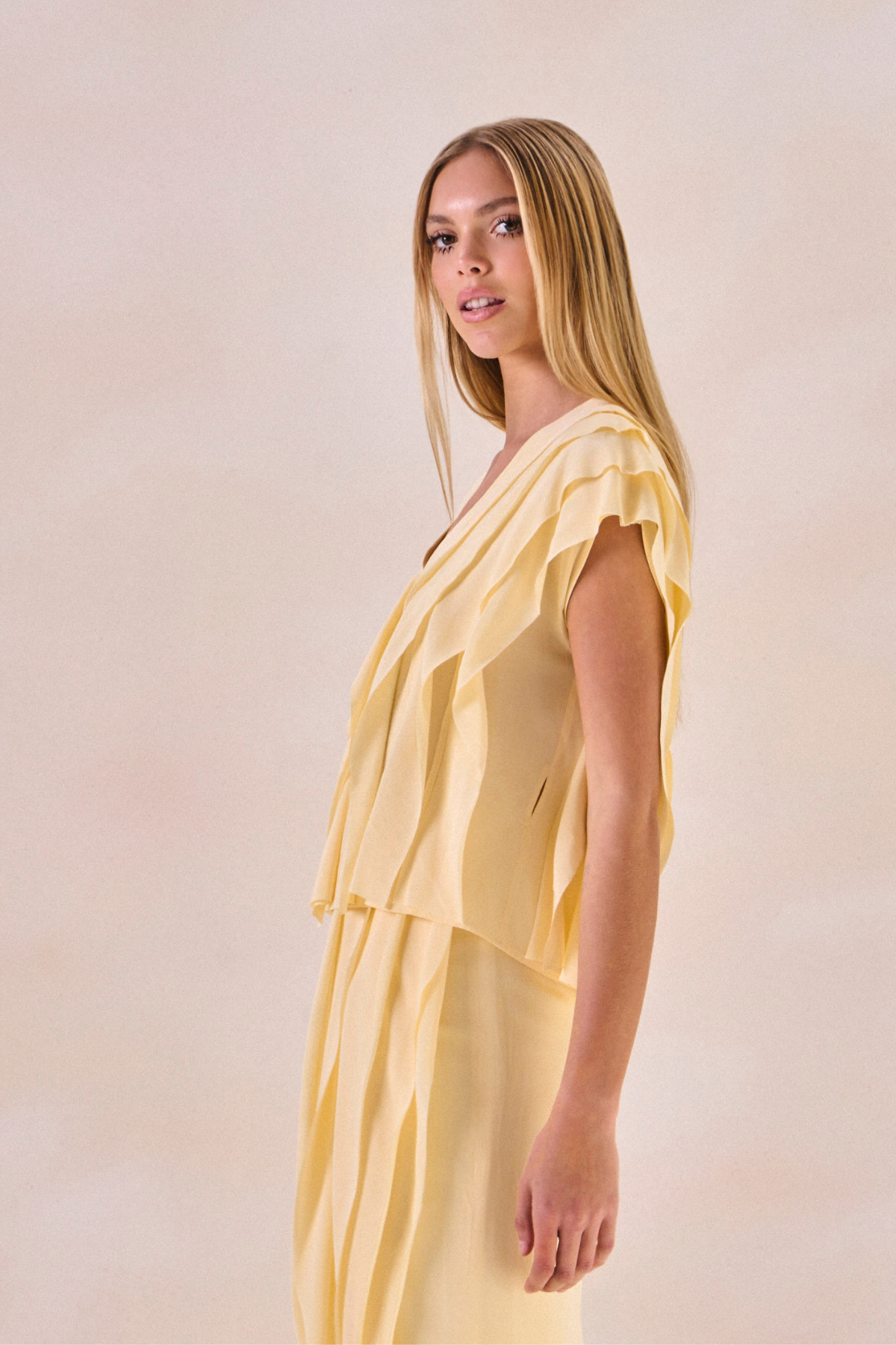 Blusa Waves Margot Amarelo Pó
