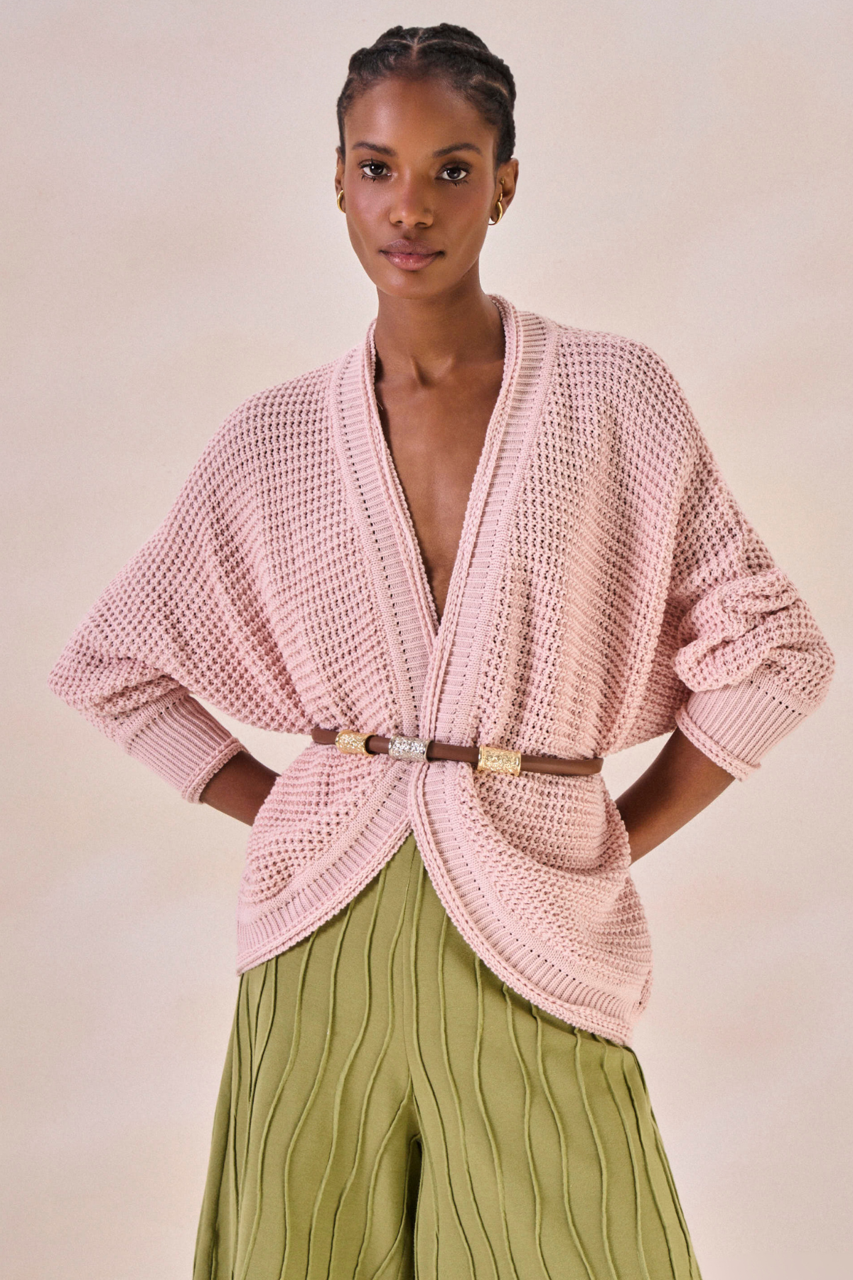 Cardigan Eliz Rosa Bebê