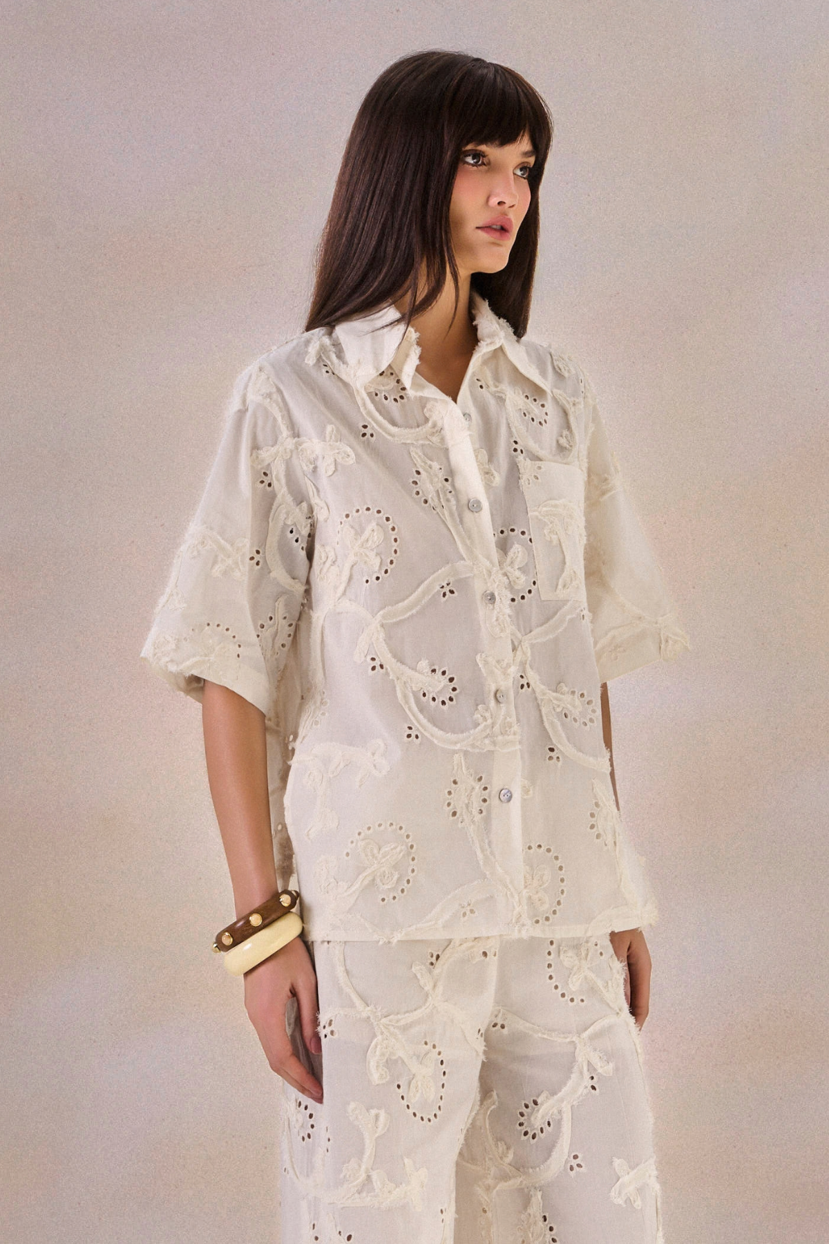 Camisa Laise Simone Off White