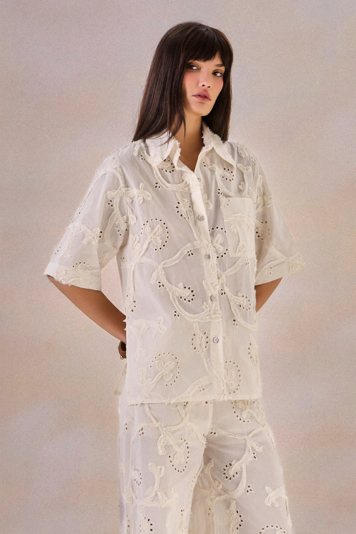 Camisa Laise Simone Off White