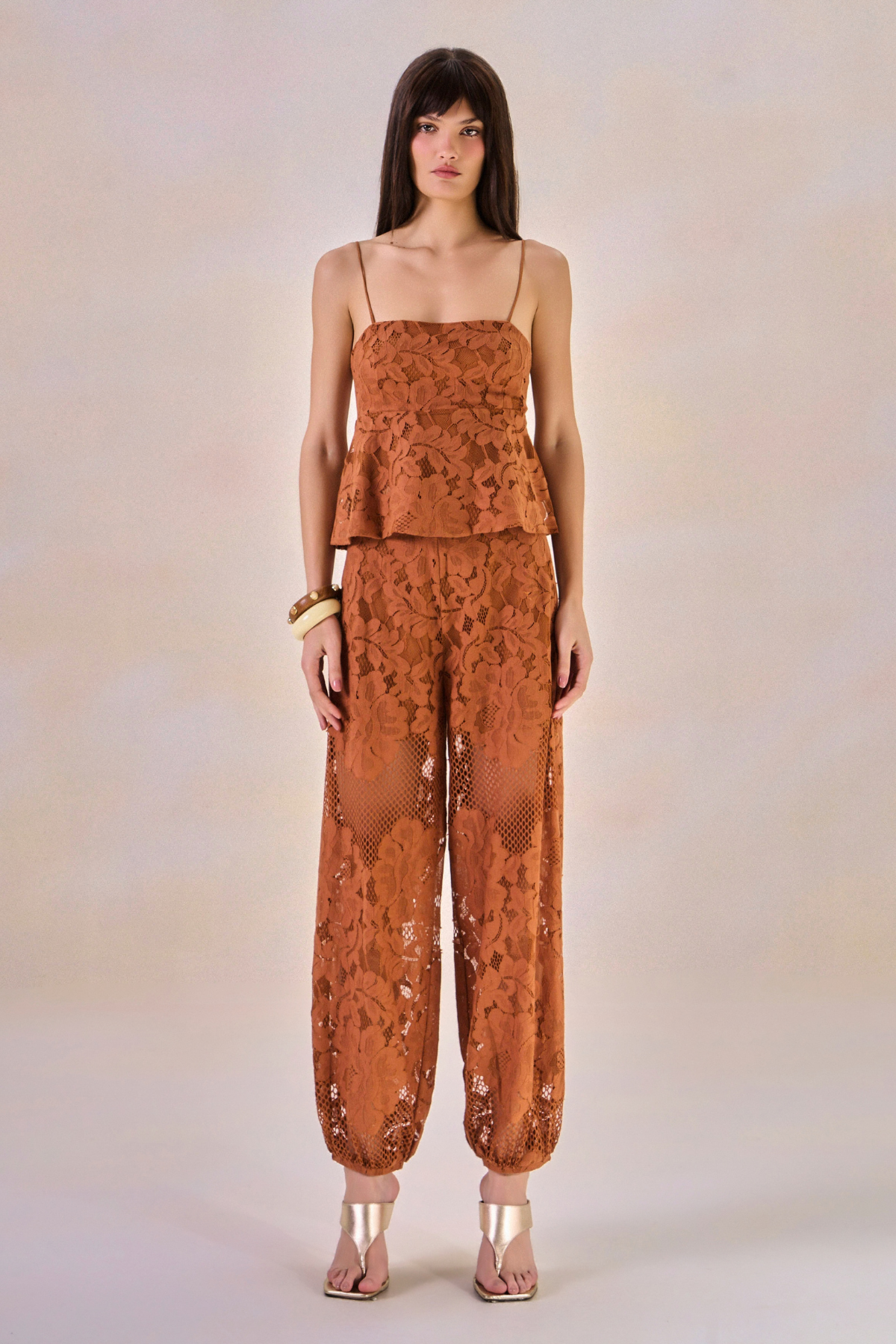 Calça Renda Carinne Telha