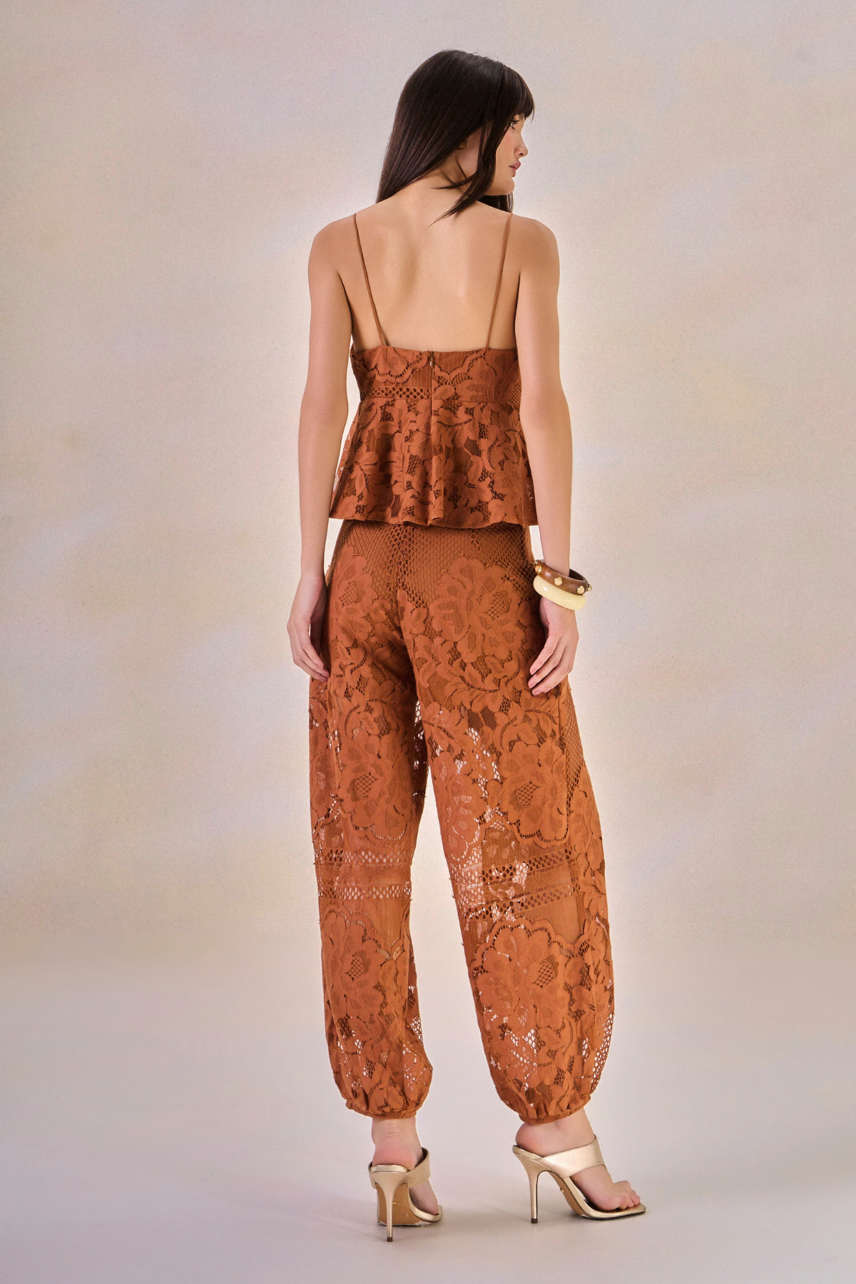 Calça Renda Carinne Telha