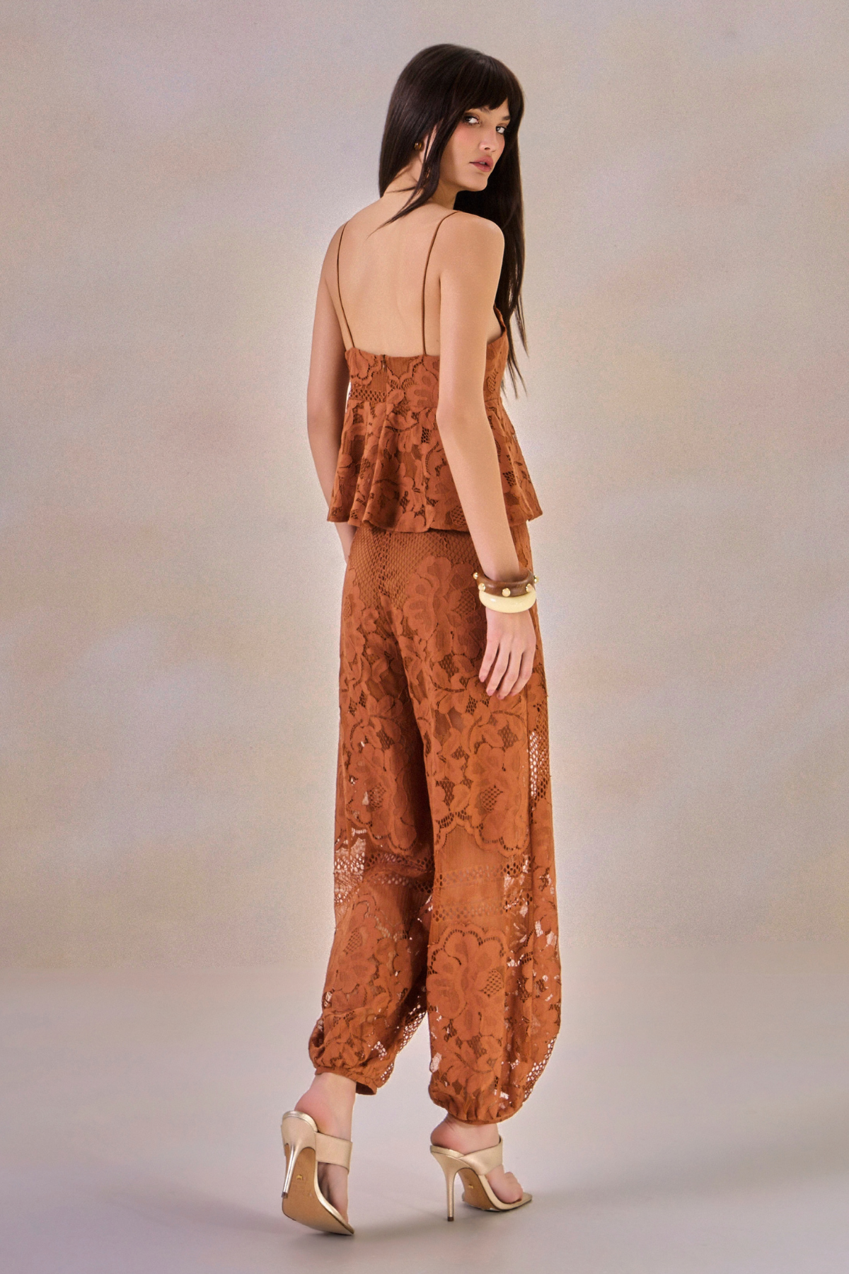 Calça Renda Carinne Telha