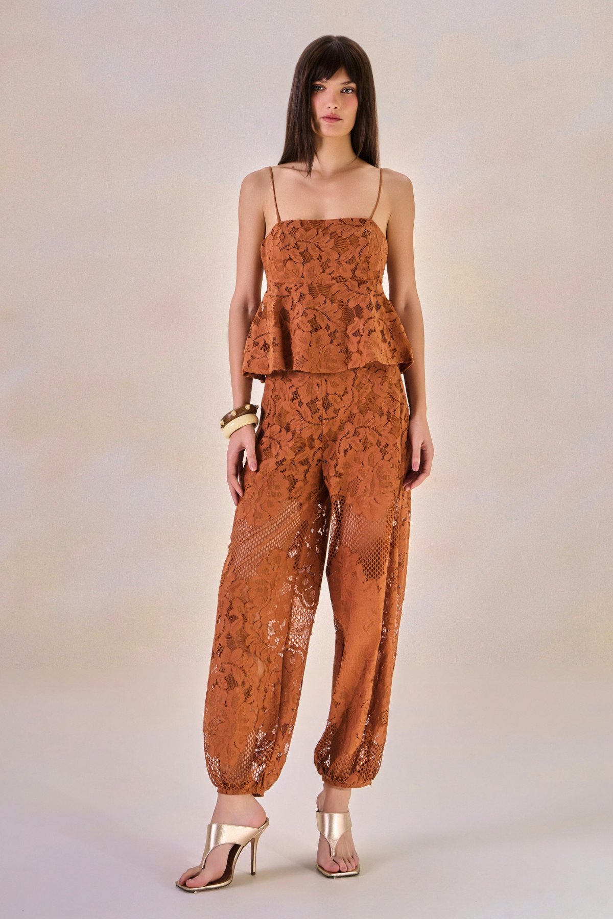 Calça Renda Carinne Telha