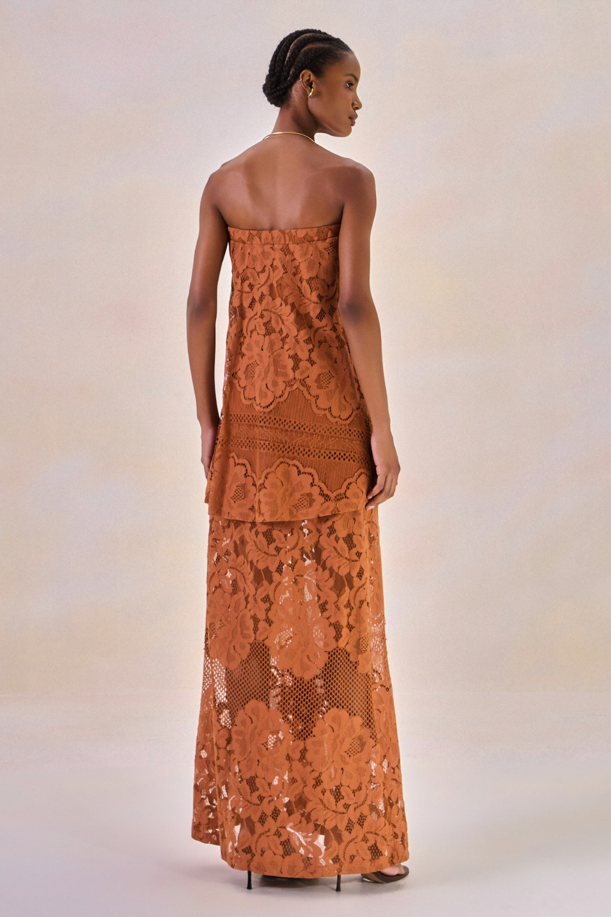 Vestido Renda Carinne Telha