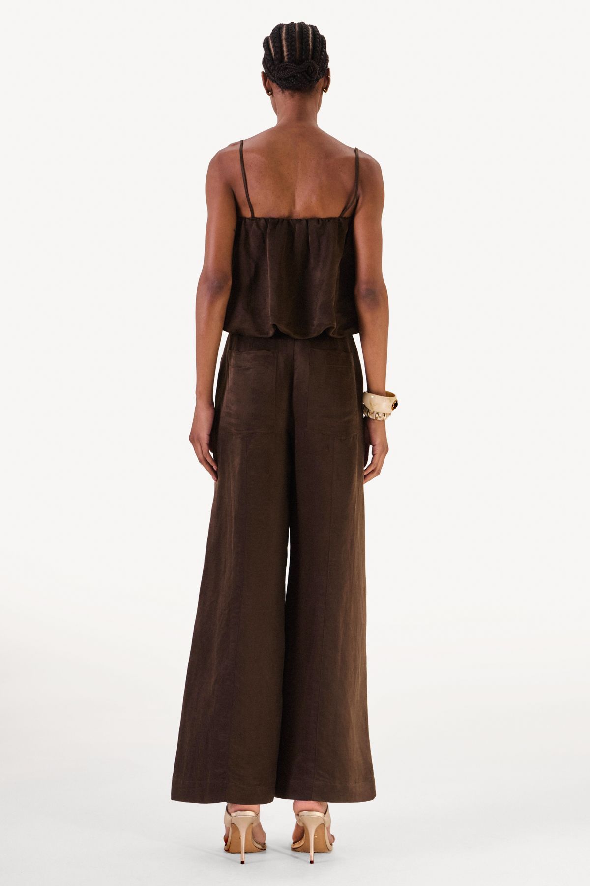Calça Pantalona Dominique Café