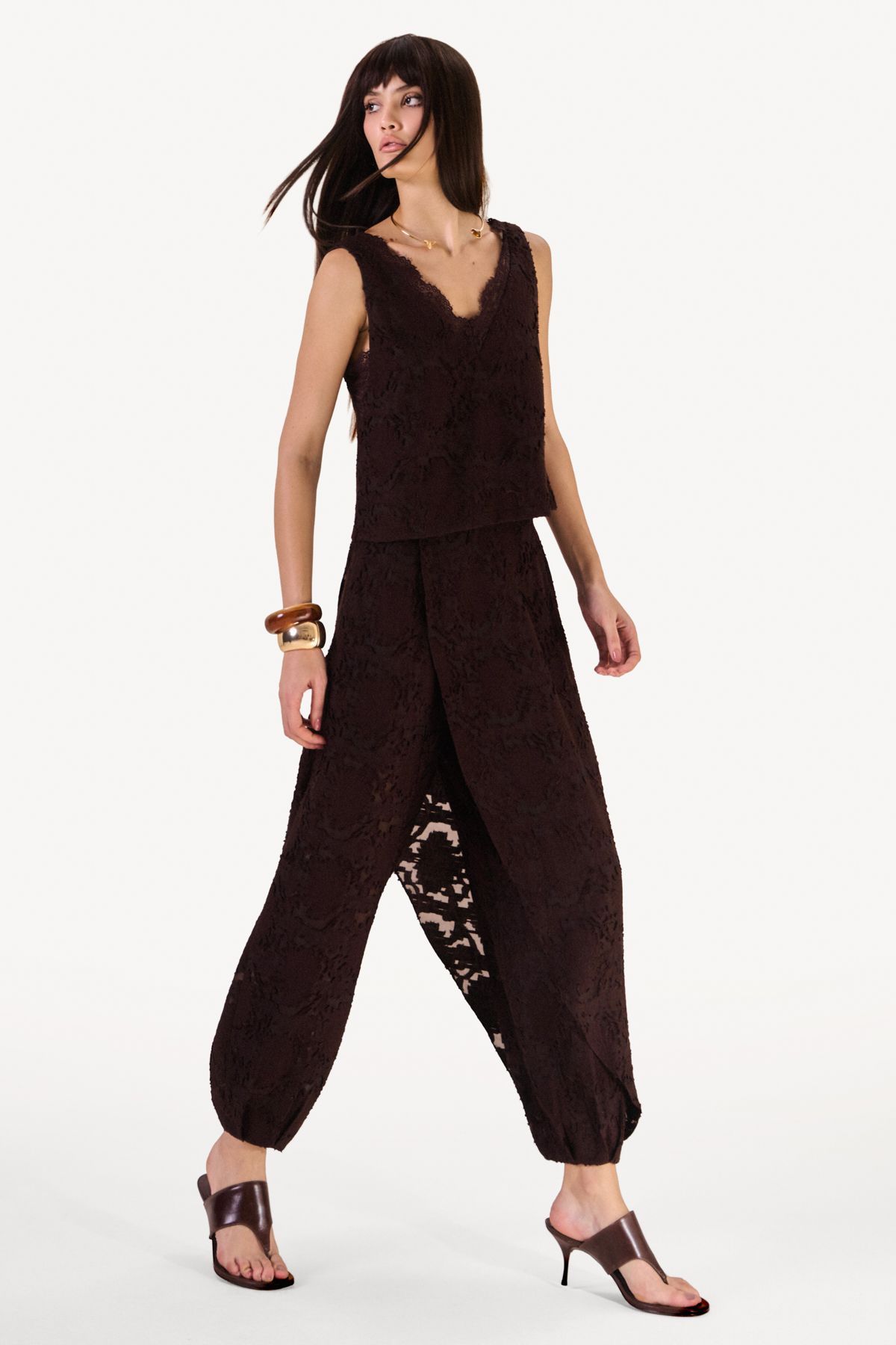 Calça Adrienne Café