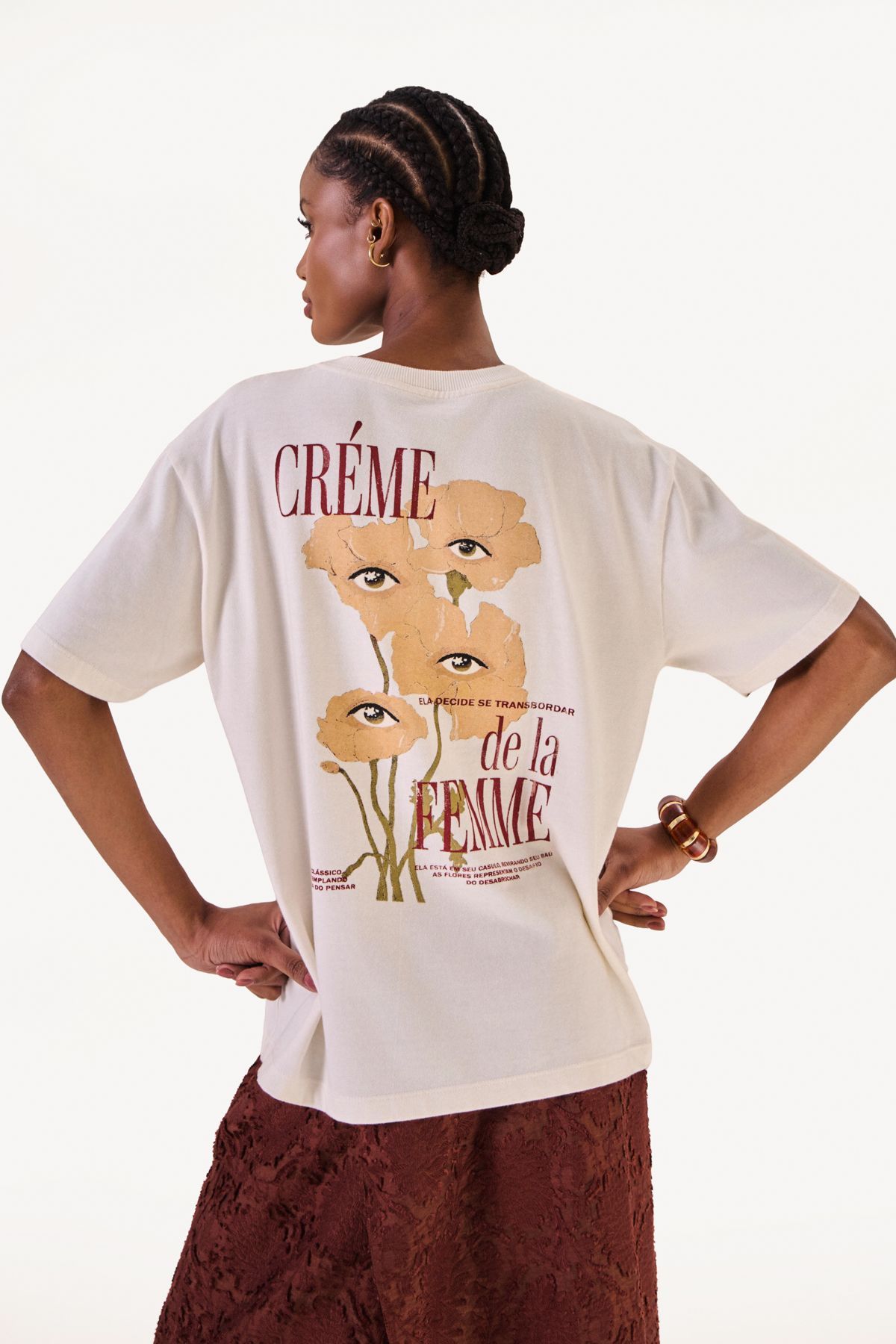 Camiseta Creme de La Femme Off White