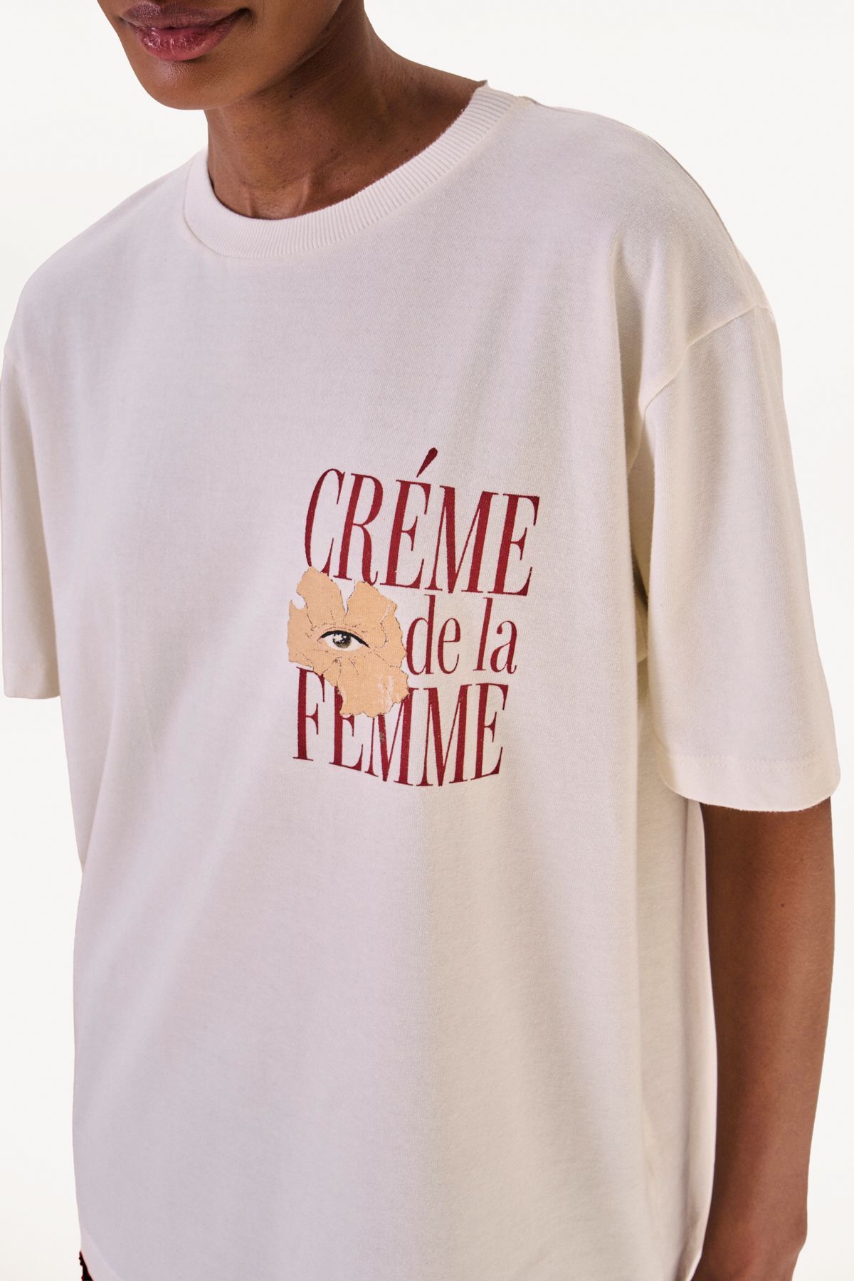 Camiseta Creme de La Femme Off White
