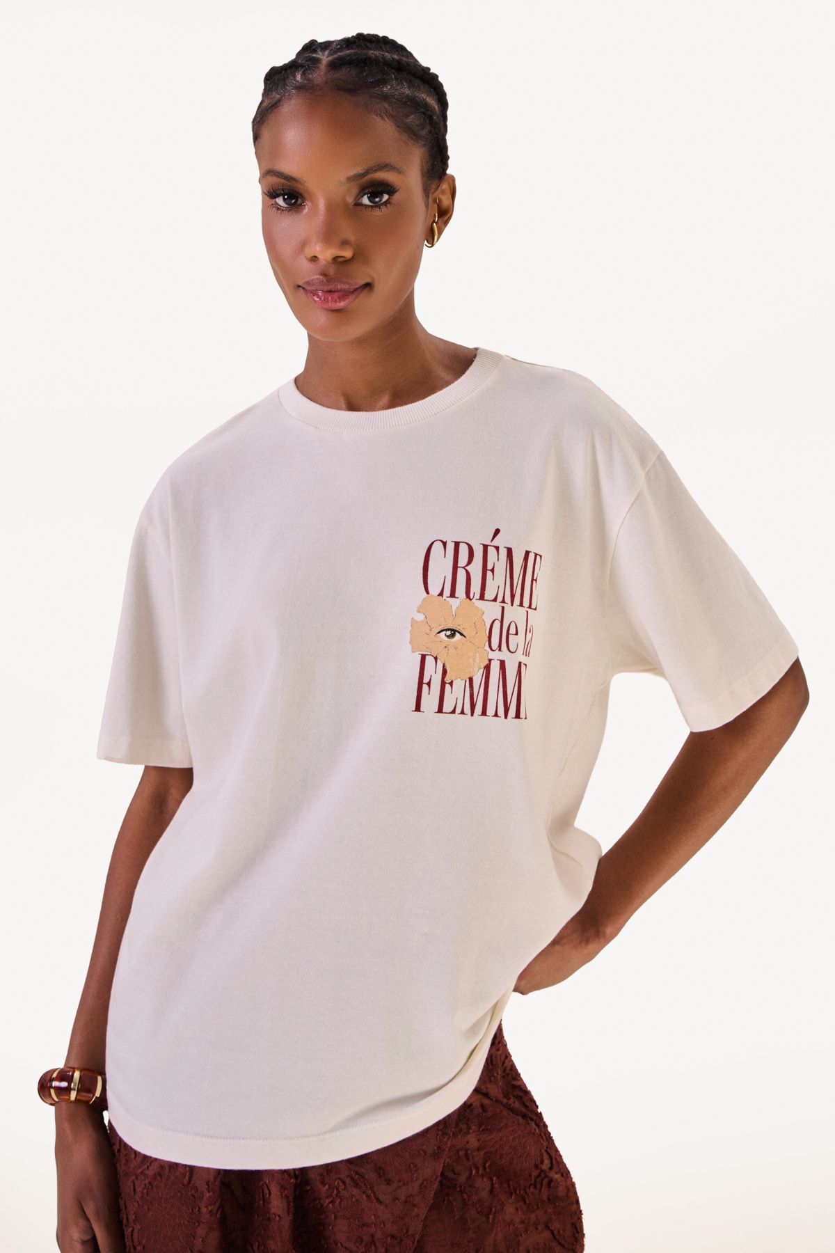 Camiseta Creme de La Femme Off White