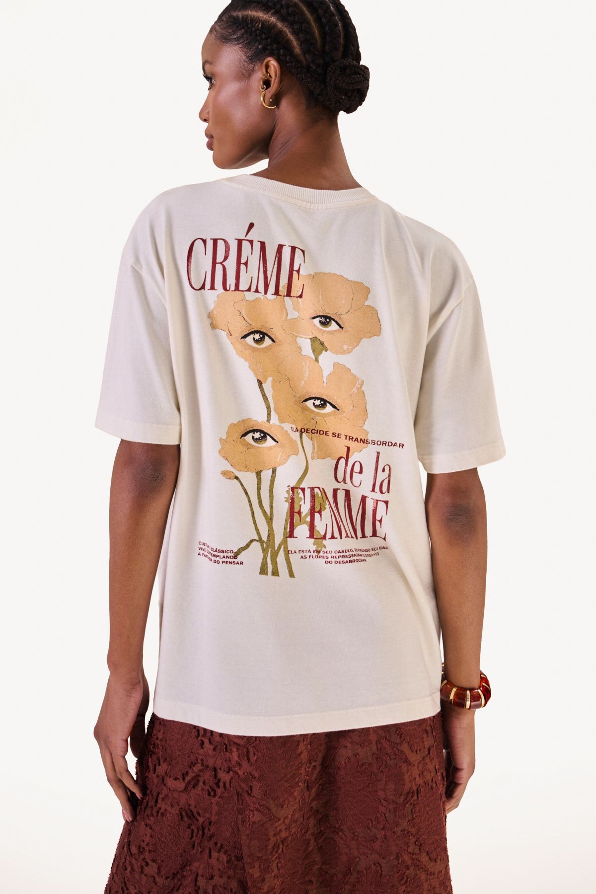 Camiseta Creme de La Femme Off White