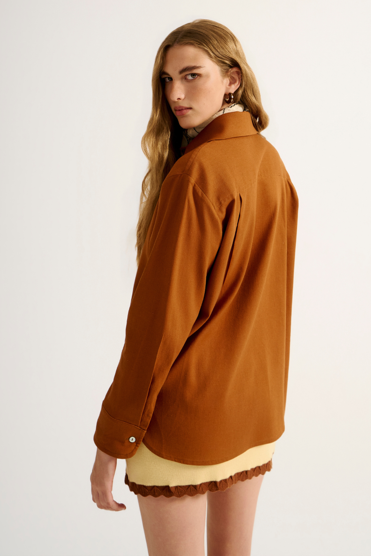 Camisa Linho Citrino Marrom