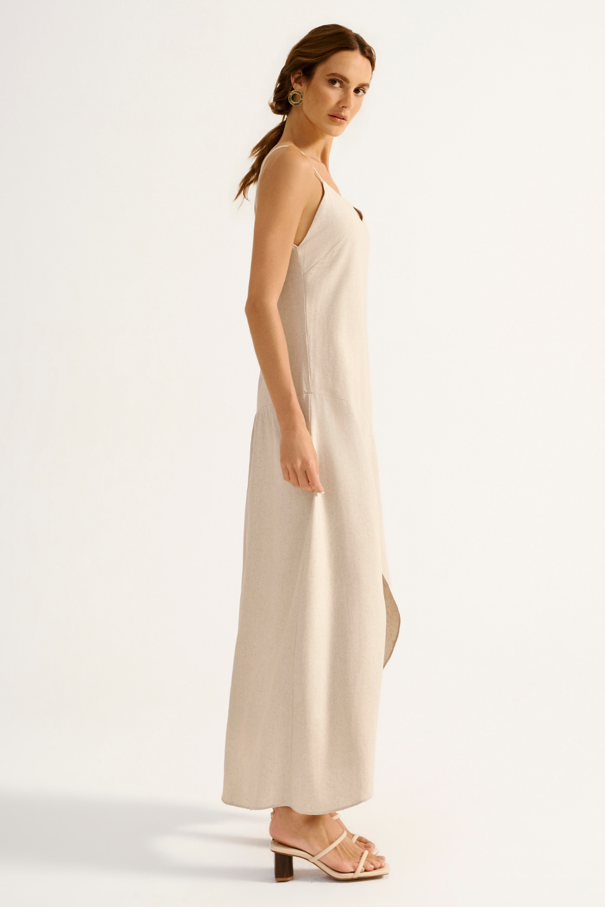 Vestido Linho Citrino Off White
