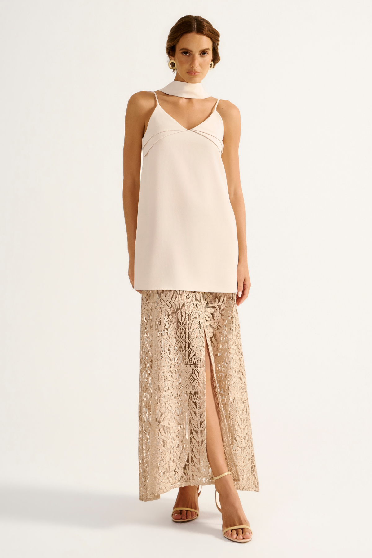 Vestido Mix Quartzo Off White