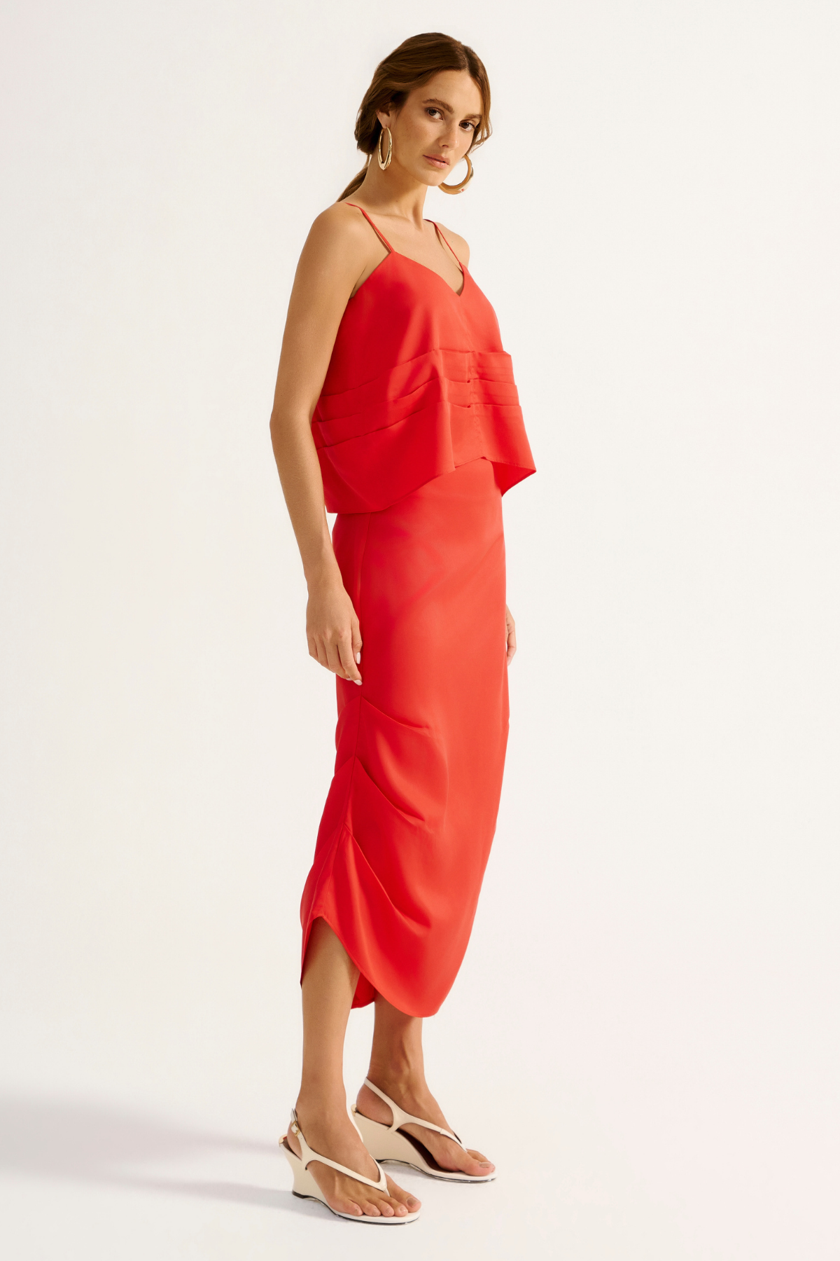 Saia Lyocel Garnet Vermelho