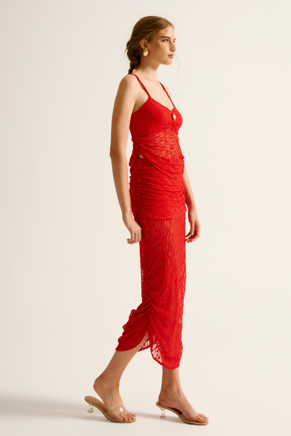 Regata Renda Rubi Vermelho