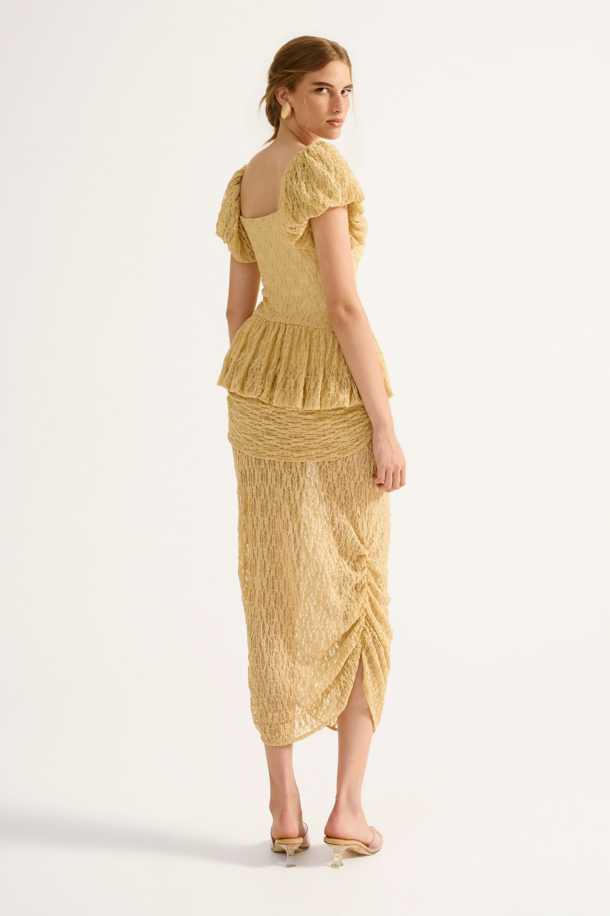 Saia Renda Rubi Amarelo