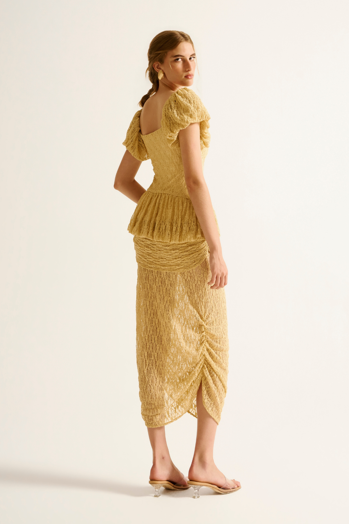 Saia Renda Rubi Amarelo