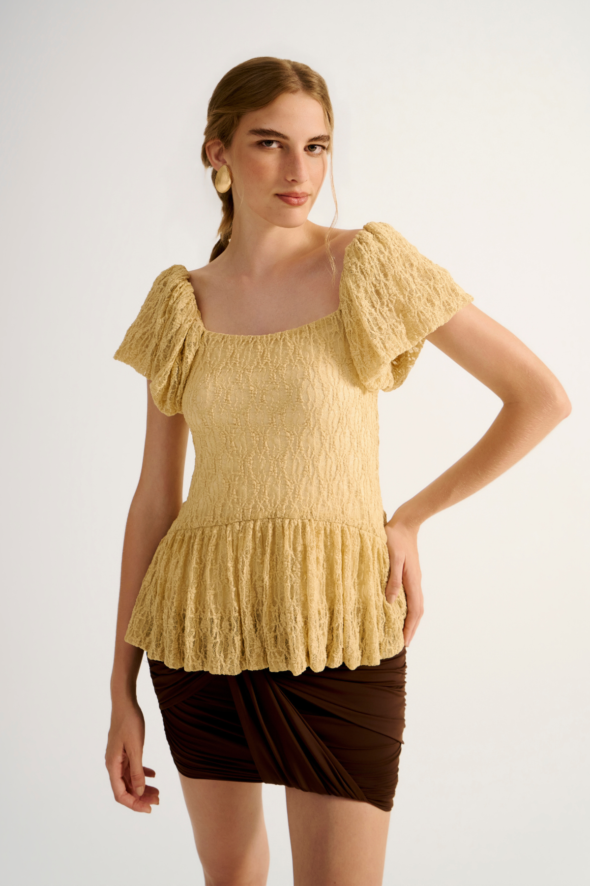 Blusa Renda Rubi Amarelo