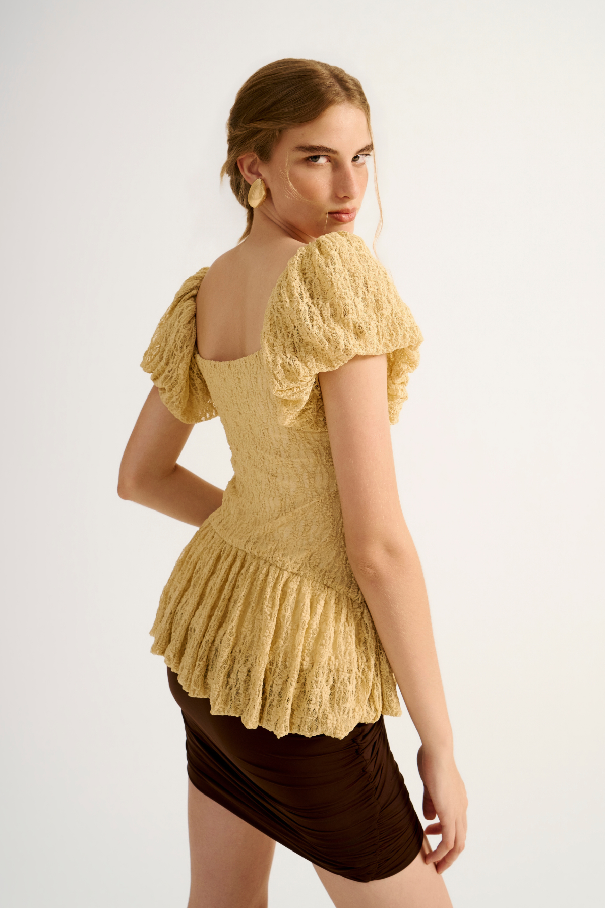 Blusa Renda Rubi Amarelo