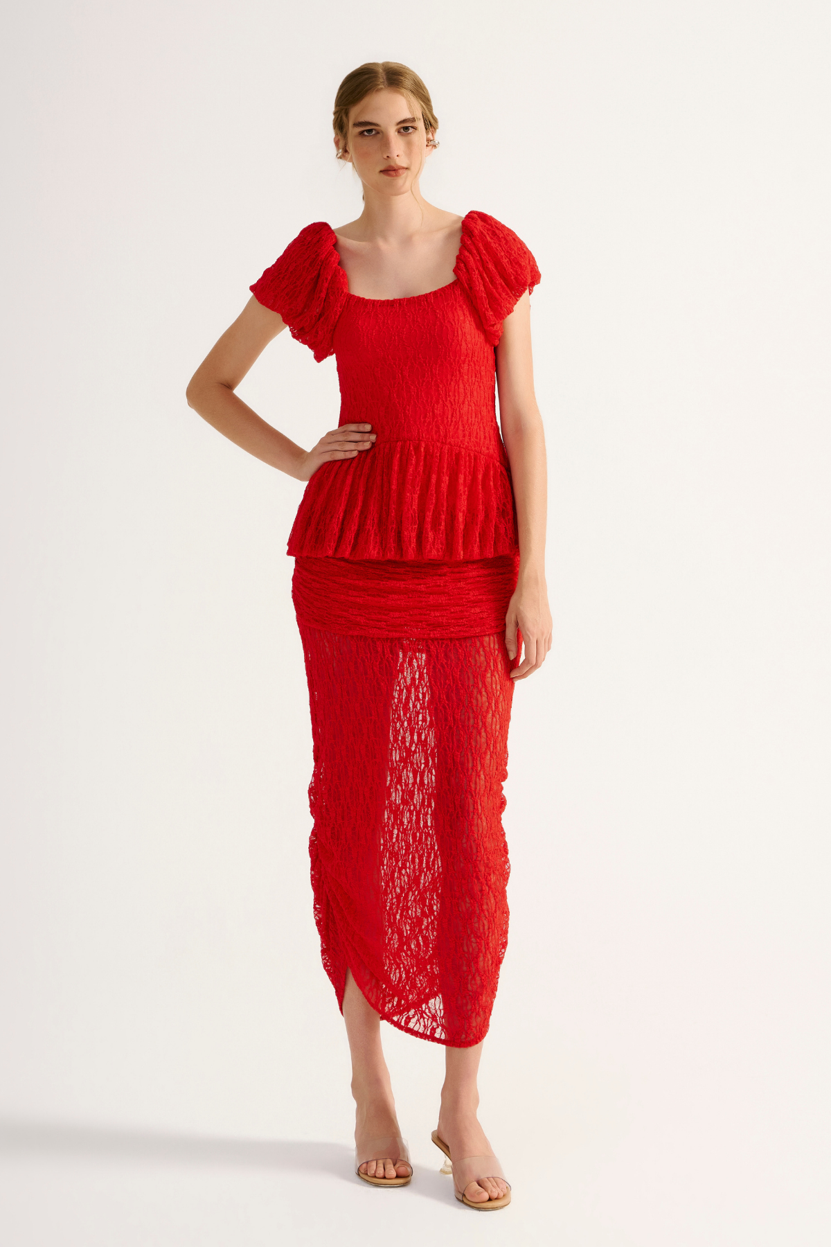 Blusa Renda Rubi Vermelho