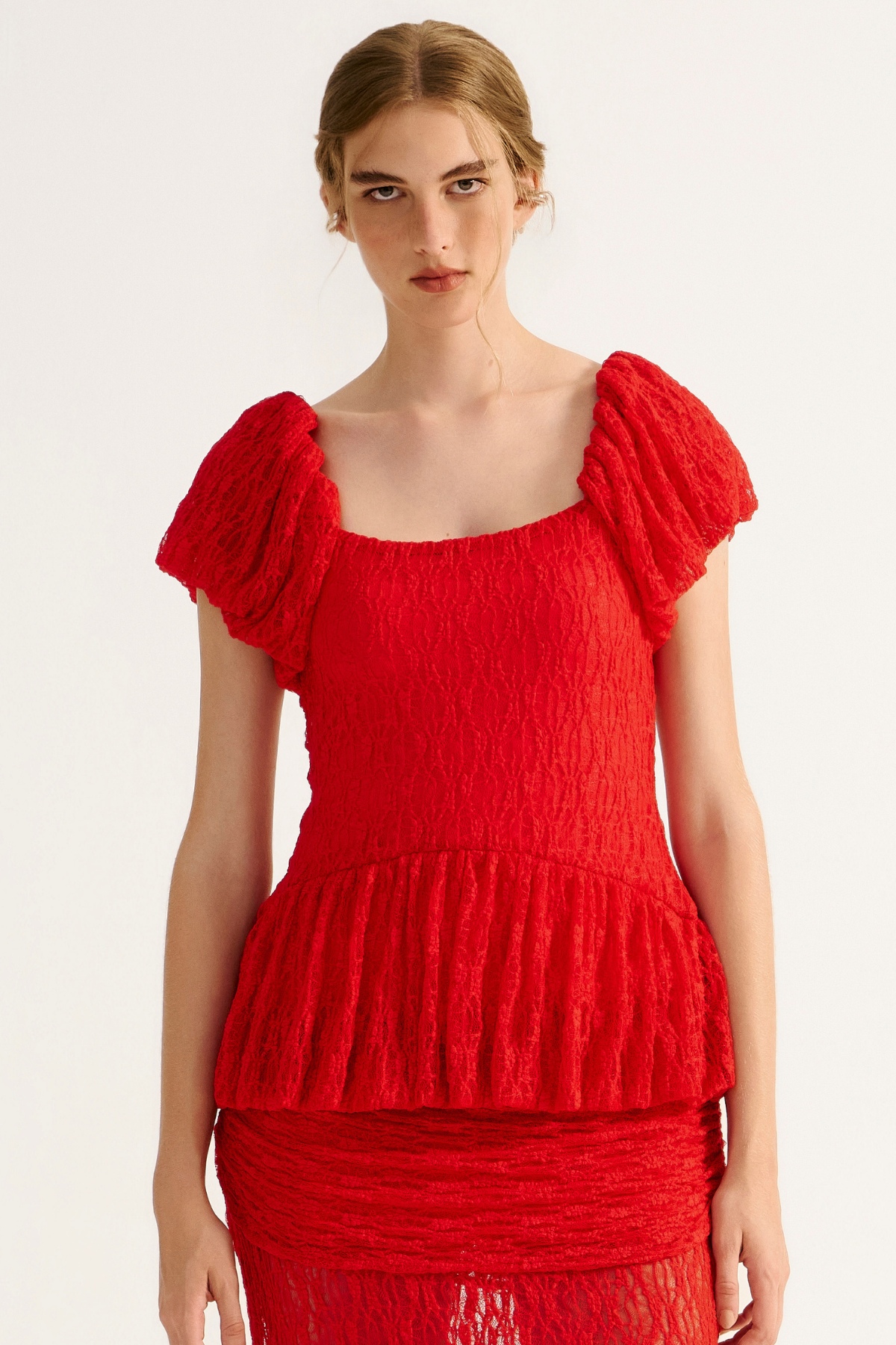 Blusa Renda Rubi Vermelho