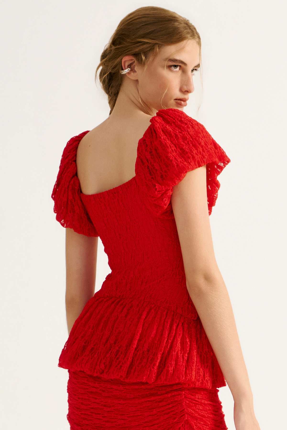 Blusa Renda Rubi Vermelho