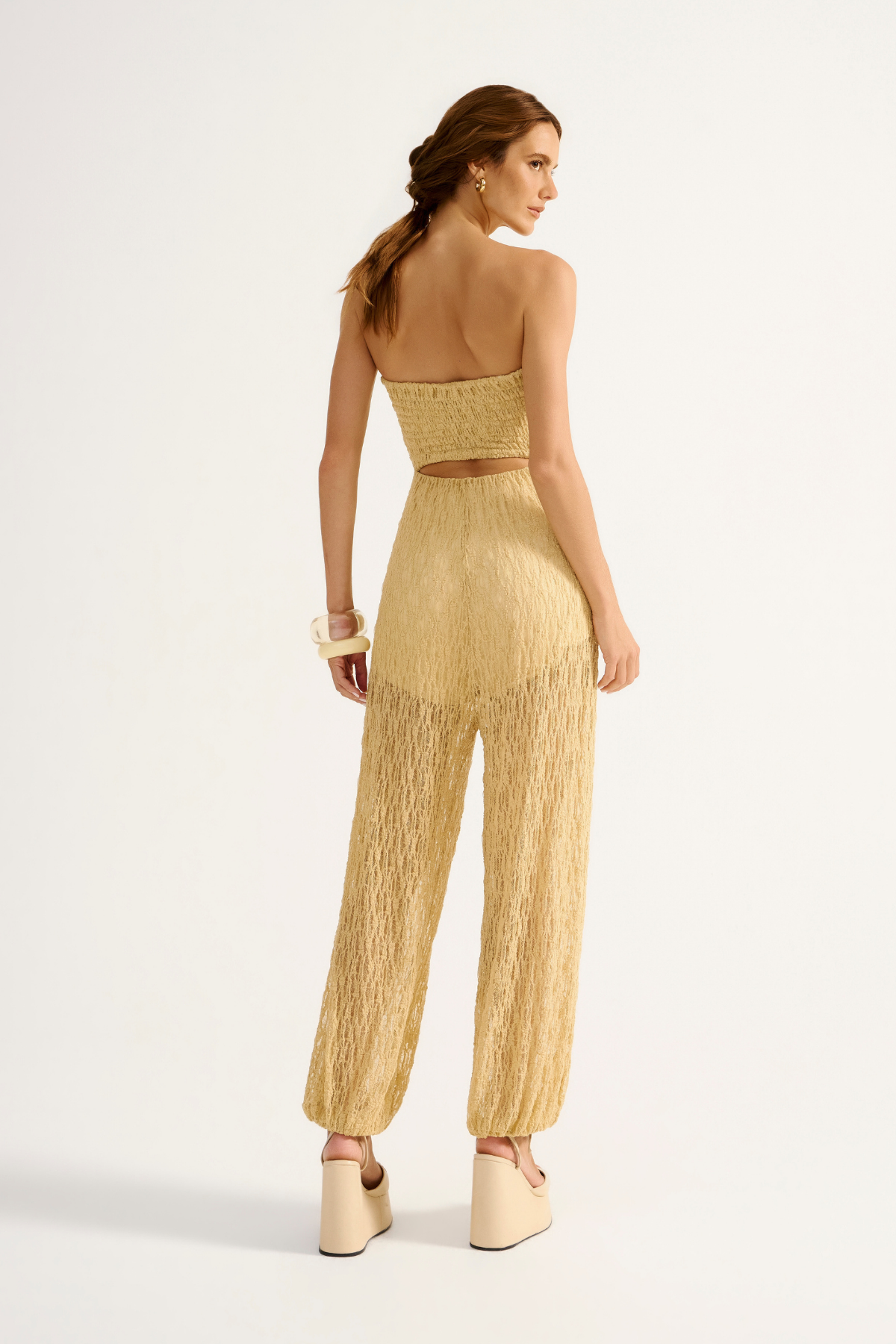 Macacão Renda Rubi Amarelo