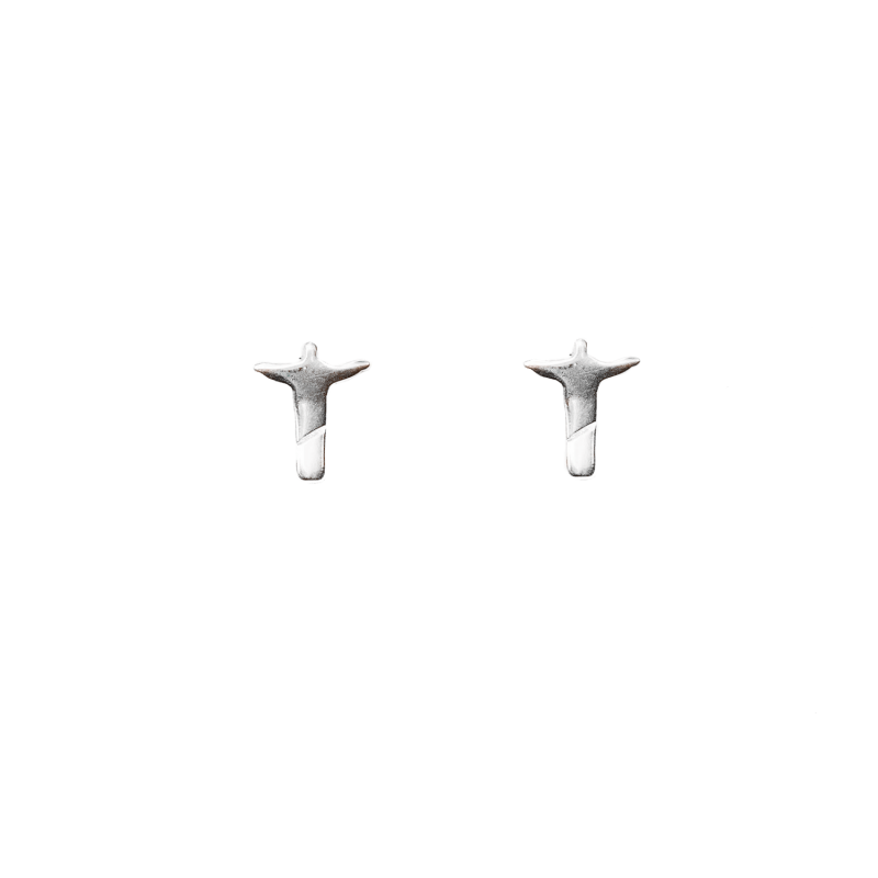 Brinco Cristo Redentor Prateado 