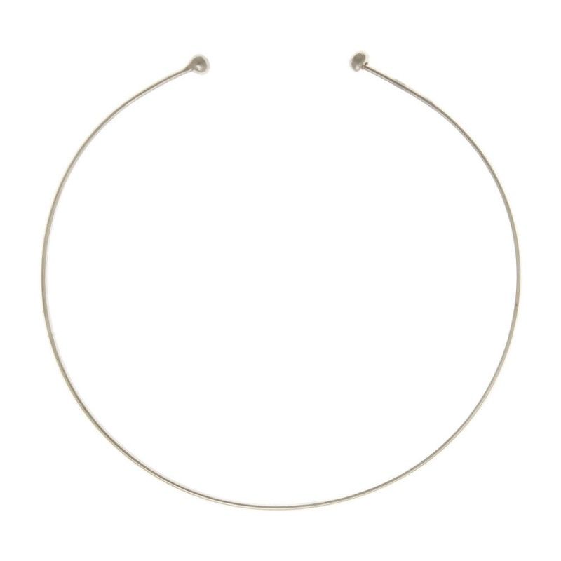 Choker Aro Redondo Prateado