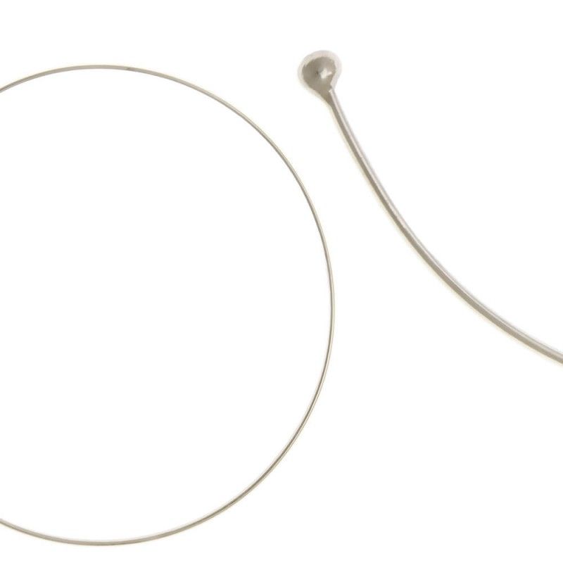 Choker Aro Redondo Prateado