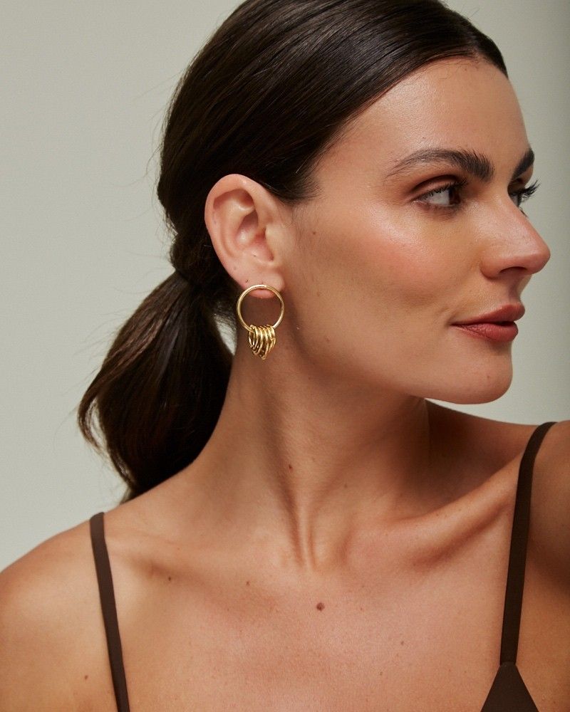 Brinco Entrelace Dourado