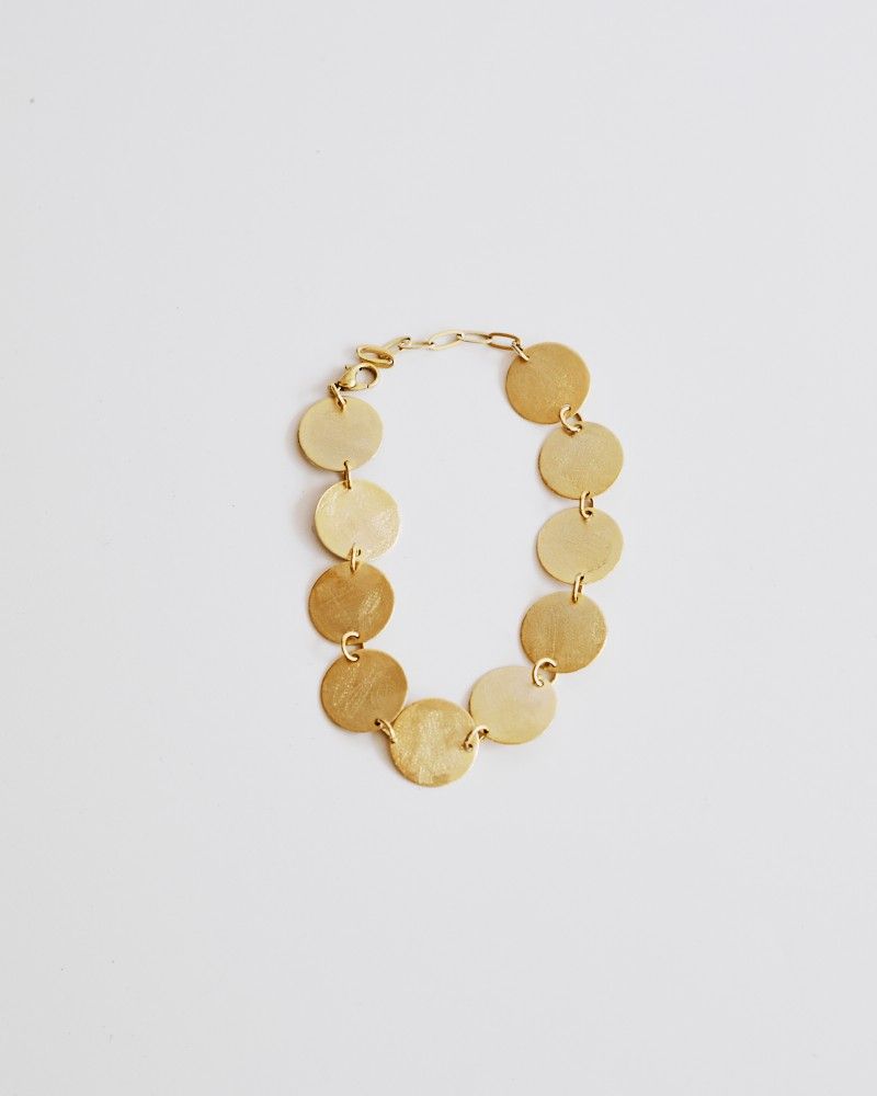 Pulseira Medalhas Fosca Dourada