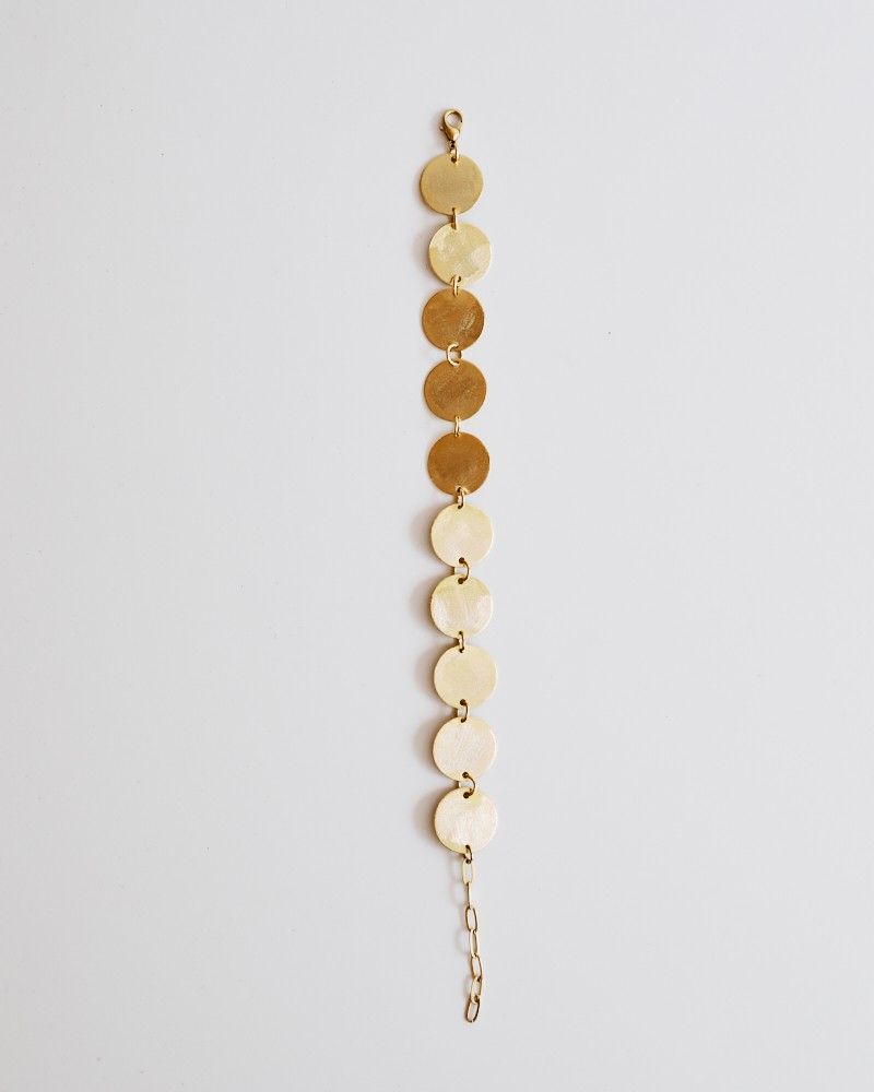 Pulseira Medalhas Fosca Dourada