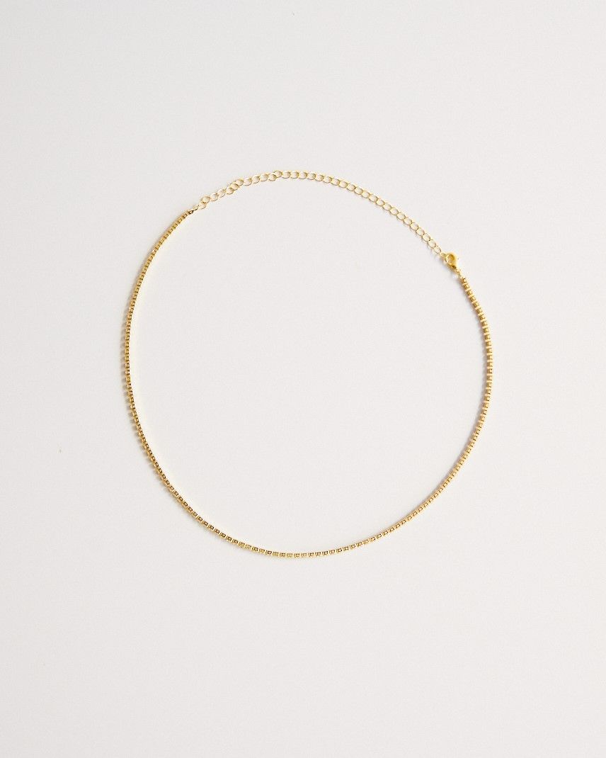 Choker Riviera Zircônia Dourada