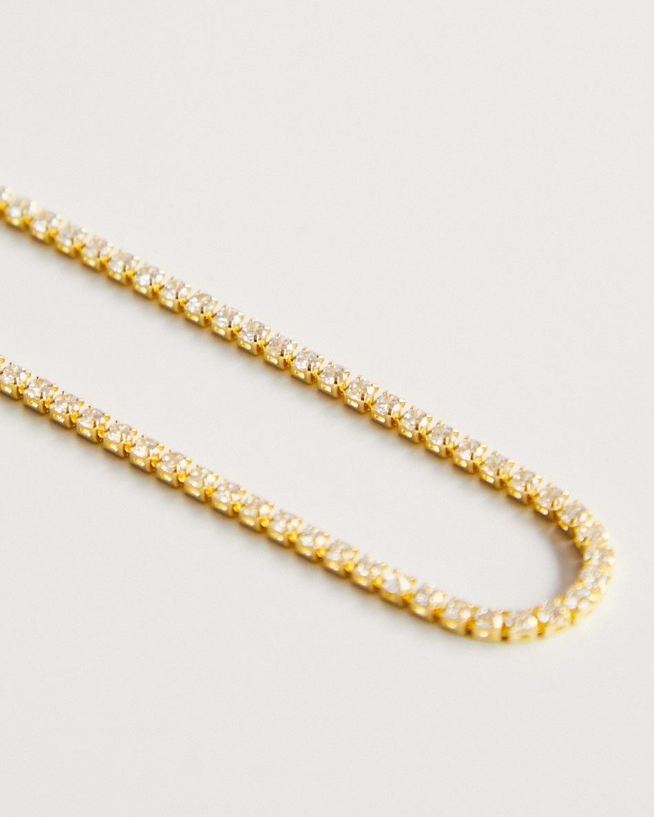 Choker Riviera Zircônia Dourada