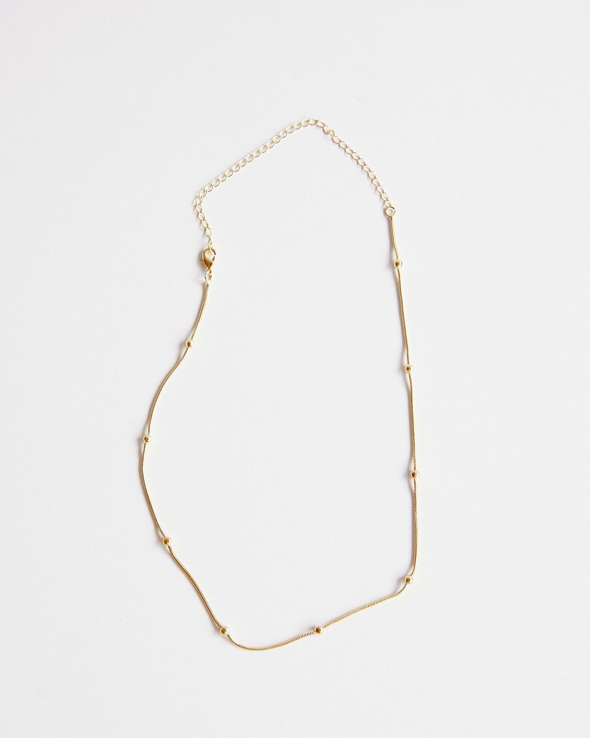 Colar Veneziana Bolinhas Dourado