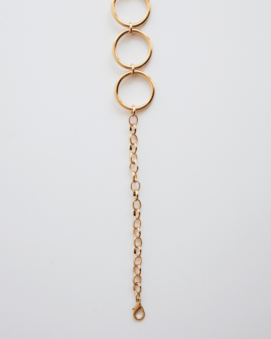 Cinto Multi Argolas Dourado