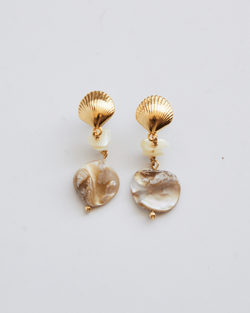 Brinco Shell Cascalho Dourado