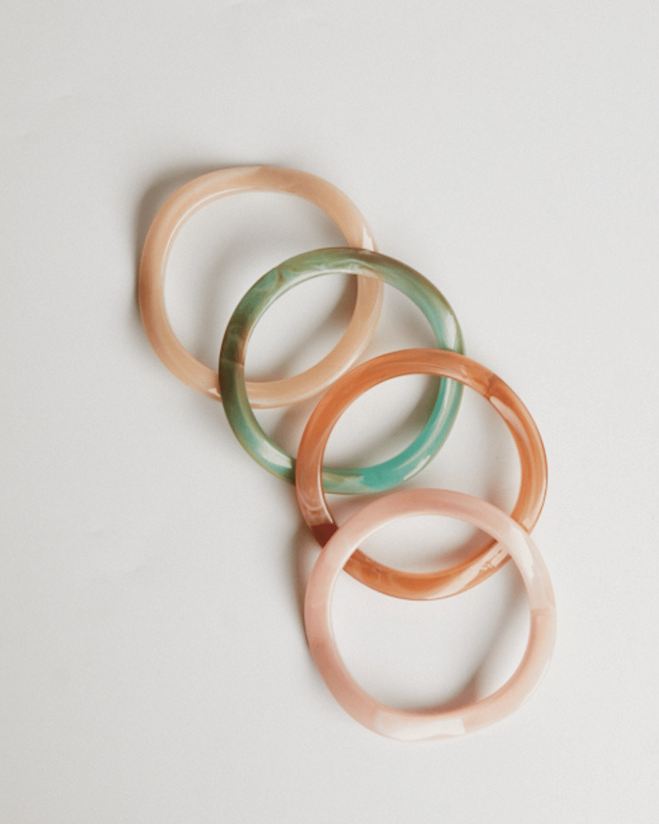 Kit Pulseiras Onda Resina