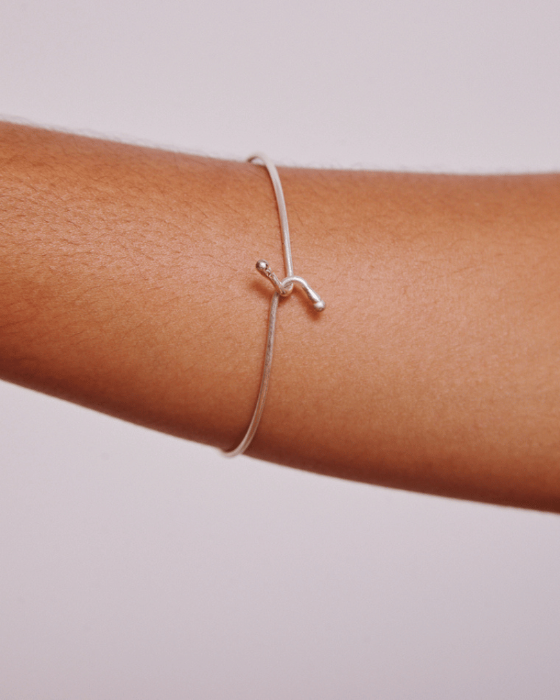 Bracelete Nozinho Prateado