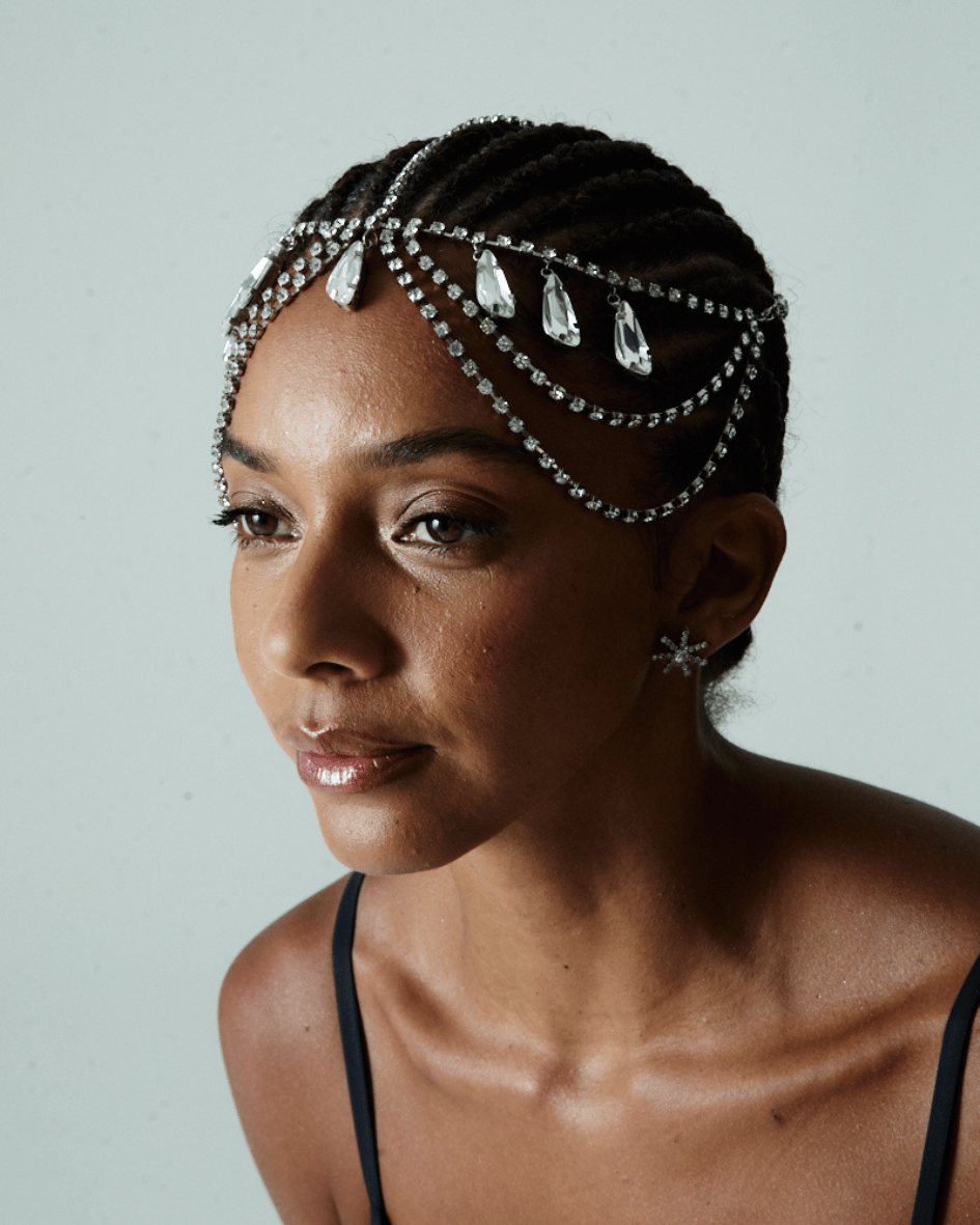 Head Piece Pedras Cristal