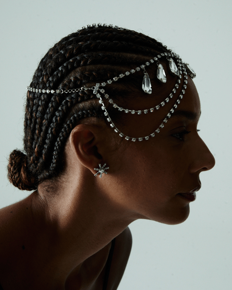 Head Piece Pedras Cristal