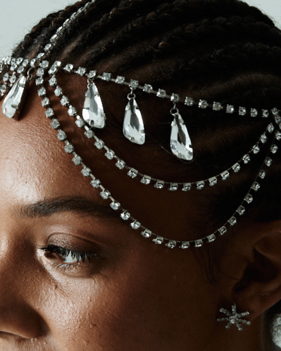 Head Piece Pedras Cristal