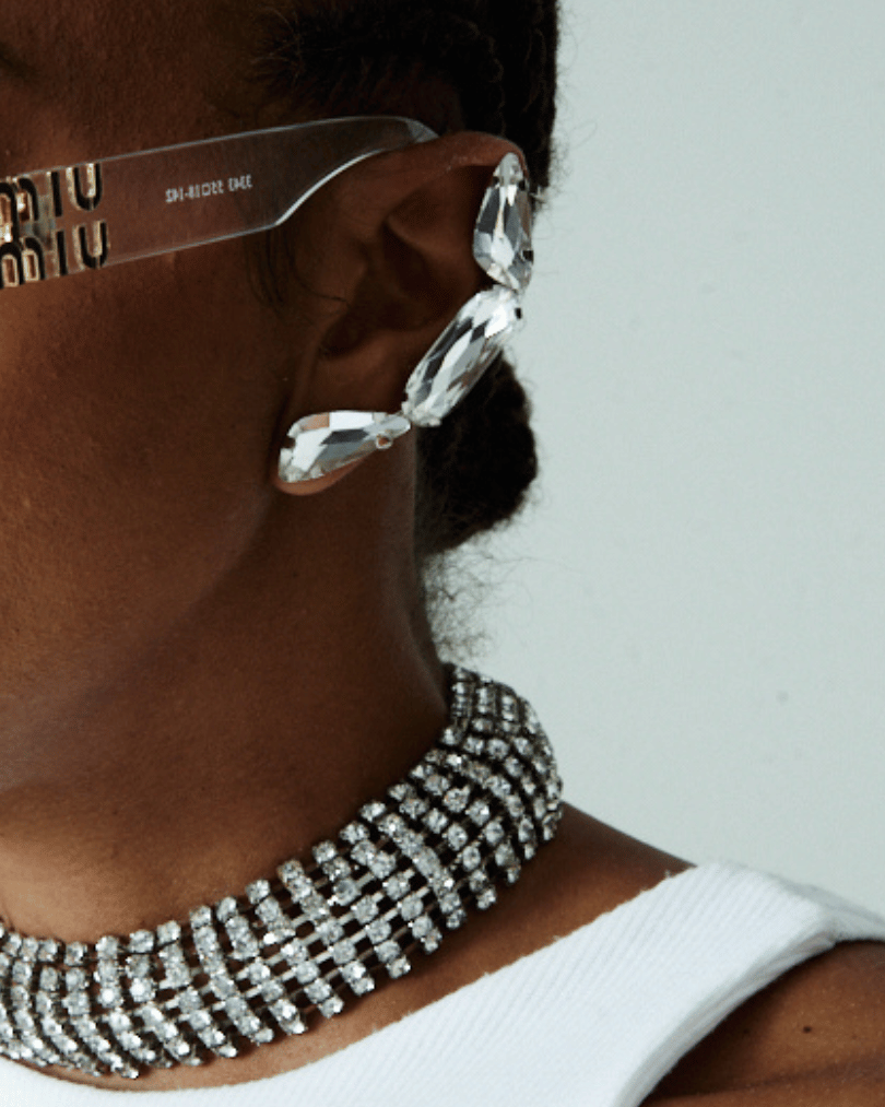 Ear Cuff Cristal Facetado