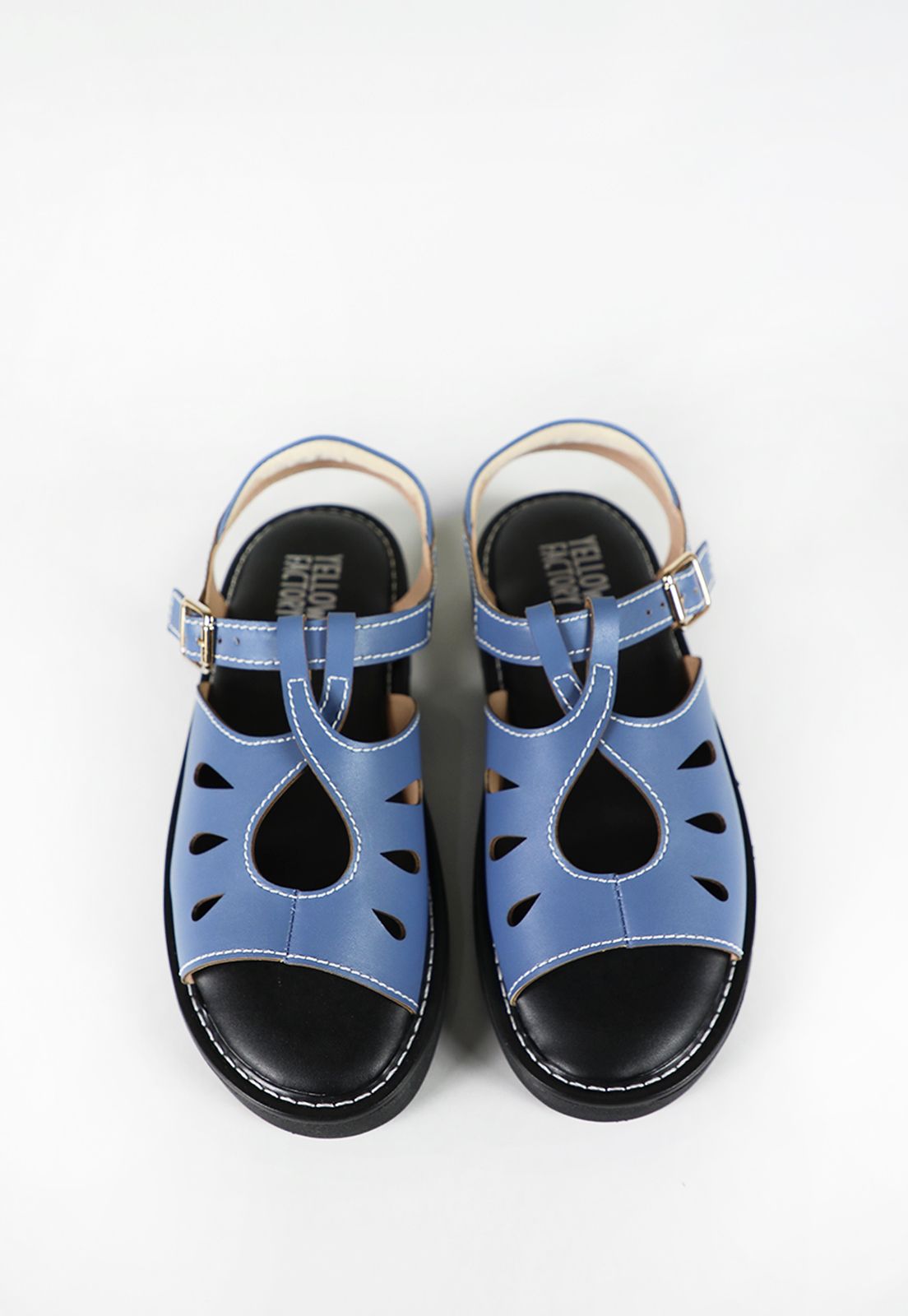 【Kearny】1955 collection Charlie PINA sandália - azul (vegan) - Yellow Factory
